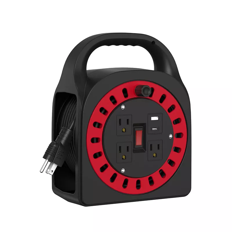 3 излези УСБ пластична ролна за кабли 50 стапки 3 излези УСБ пластична ролна за кабли 50 стапки